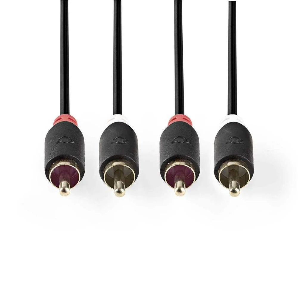 Cabo De &Aacute;udio Est&eacute;reo  2x Rca Macho - 2x Rca Mac.