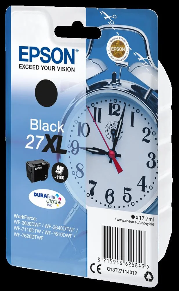 Cartucho de Tinta 27xl Durabrite Ultra Ink Negro .