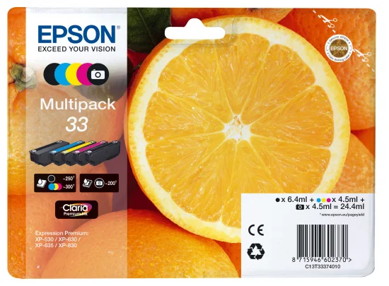 Epson Ink Cart. C13t33374011 F?r Expression Home Xp-530/ 630/635/830 Multipack