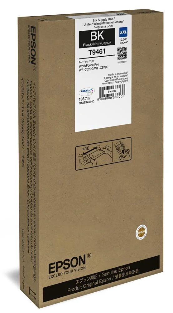 Epson T9461 - Xxl Size - Black - Original - Ink Cartridge