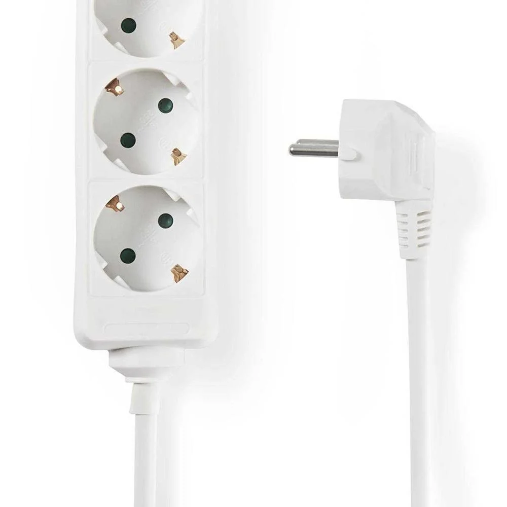 Extens&atilde;o El&eacute;ctrica 3,0m Branca 3 Tomadas