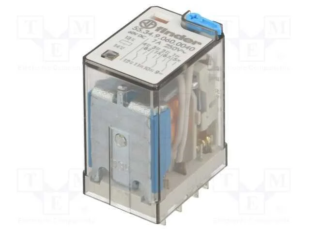 Rel&eacute; Ele. 4pdt 60vcc 7a/250vca 7a/30vcc