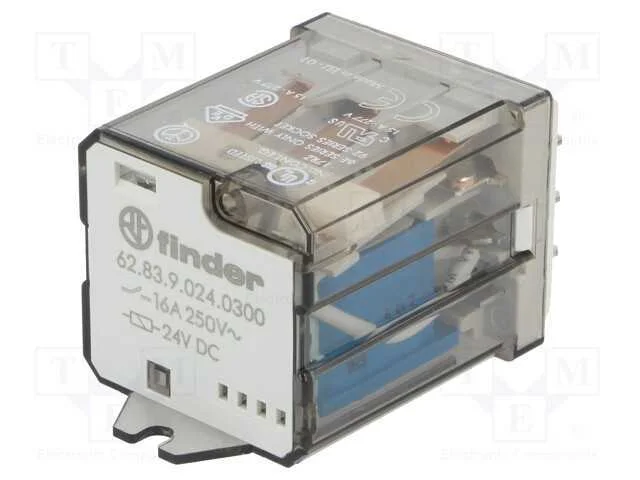 Retransmitirlo. 3pst-No 24vdc 16a/250vac Max400va.