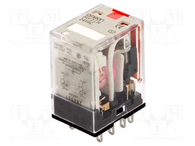 Rel&eacute; Ele. Dpdt 24vca 10a/220vca 10a/24vcc
