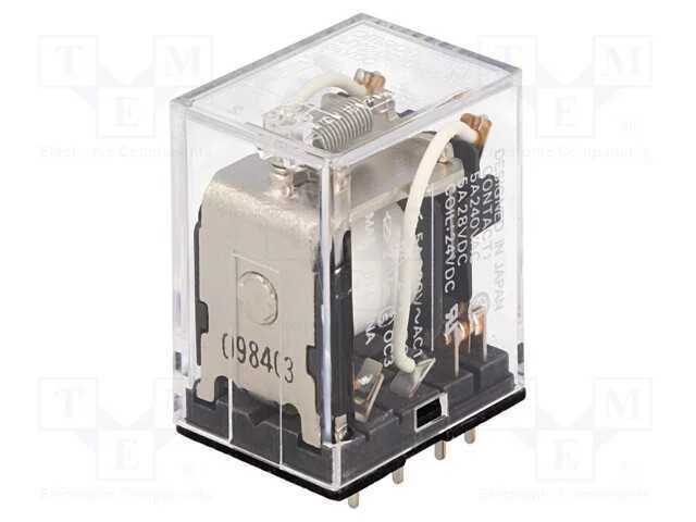 Rel&eacute;: Eletromagn&eacute;tico, Dpdt, 24vdc, Icontactos Max: 5a, Industrial