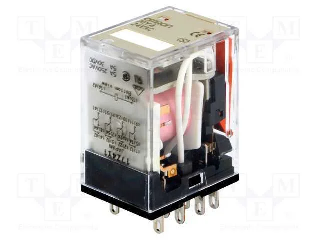 Rel&eacute; Ele. 4pdt 24vca 5a/220vca 5a/24vdc