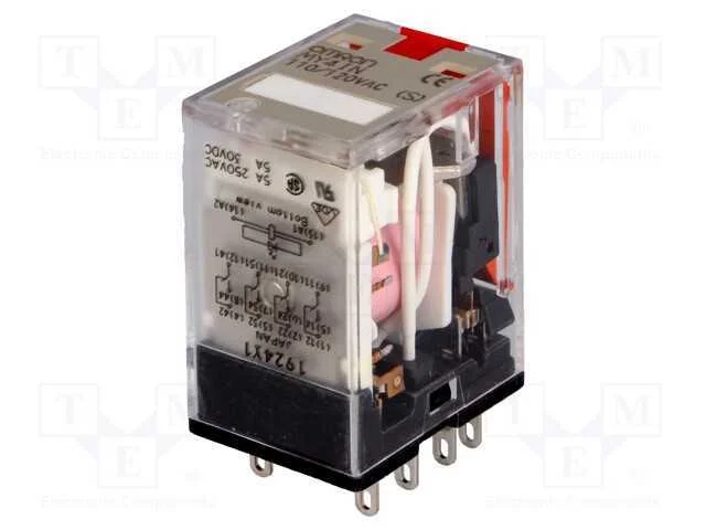 Rel&eacute; Ele. 4pdt 115 V Ca 5 A/220 V Ca 5 A/24 V Cc
