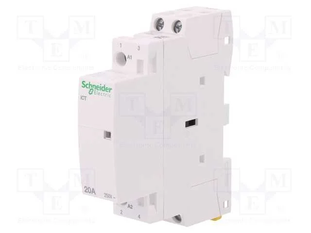 Contator: 2-De Polo de Instala&ccedil;&atilde;o, 20a, 230&divide;240vac, No X2, Ip20