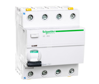 Disyuntor Diferencial 25a Il.Polos: 4 400vschneide