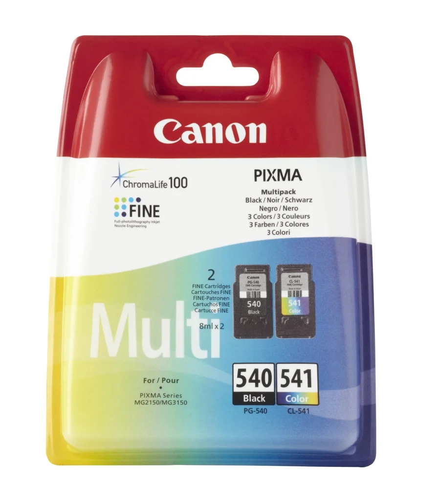 Canon Ink Cart. Pg-540/Cl-541 Multipack Blistered (5225b006) F?r Mf210/Mf220/Mp150/160/170/ 180/450/