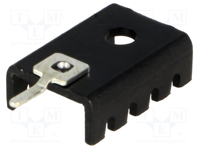 Dissipador Prensado em U To202 To220 Preto
