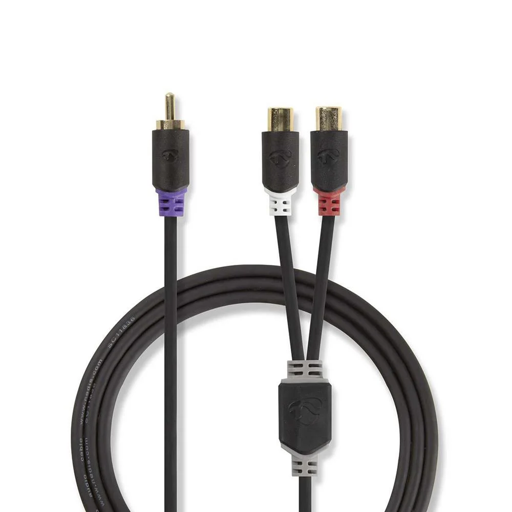 Cabo Subwoofer  Rca Masculino - 2x Rca Feminino