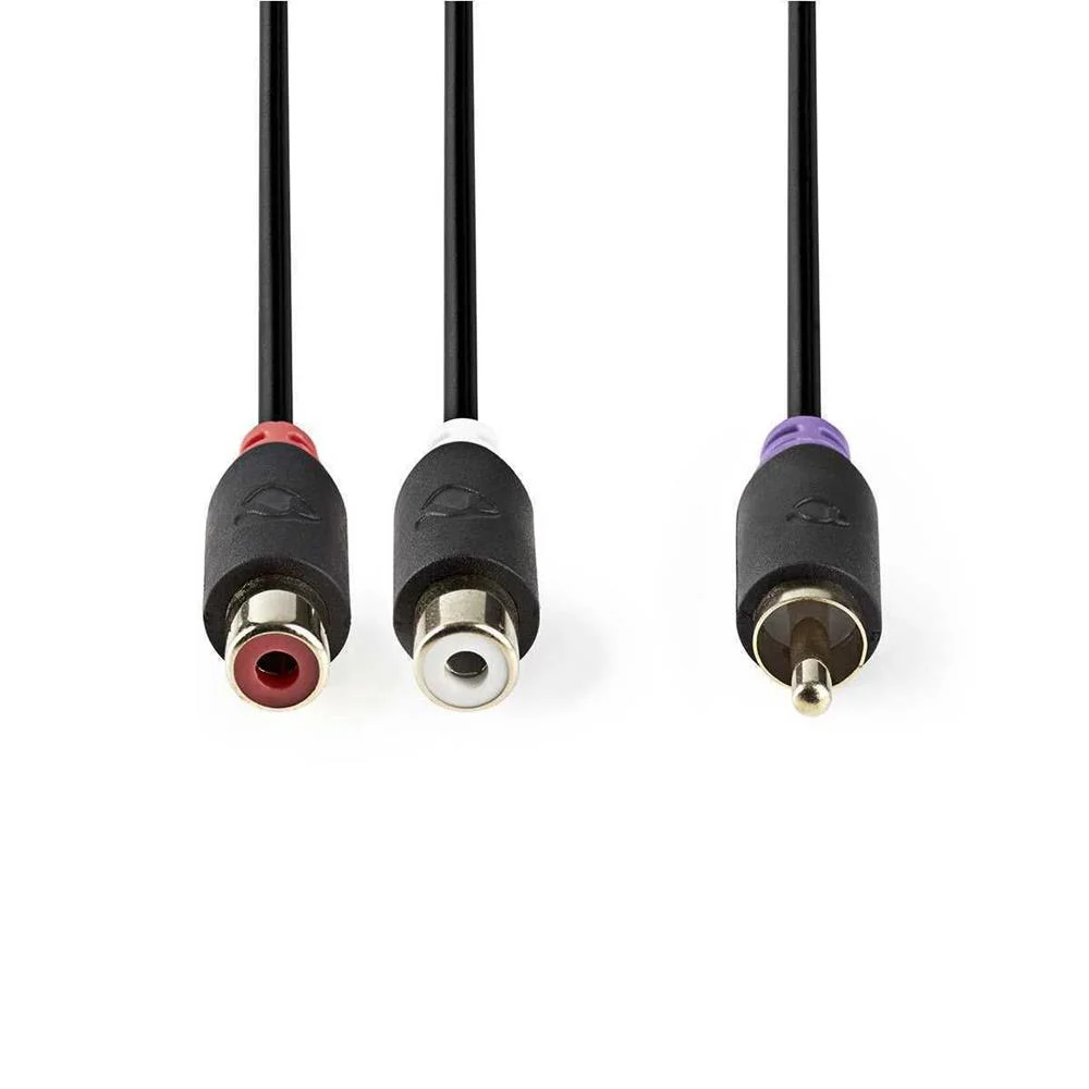 Cabo Subwoofer  Rca Masculino - 2x Rca Feminino
