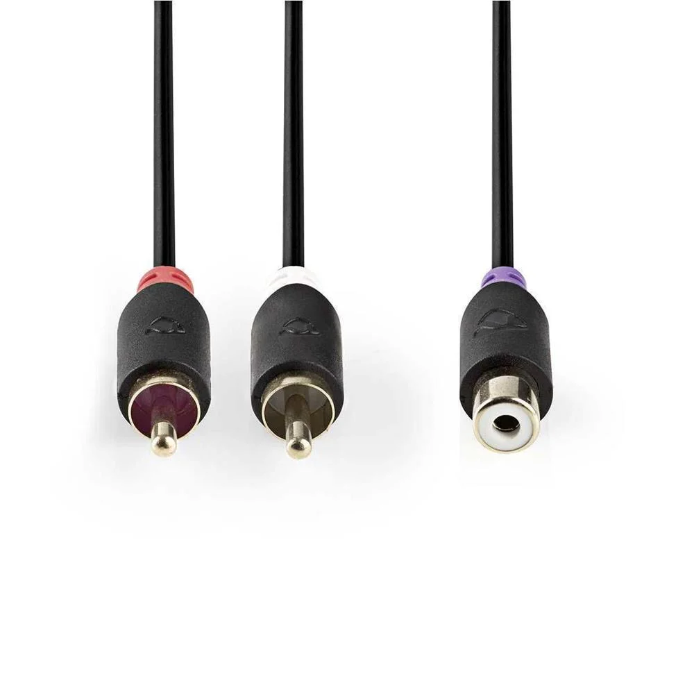 Cabo Subwoofer  2x Rca Masculino - Rca Feminino
