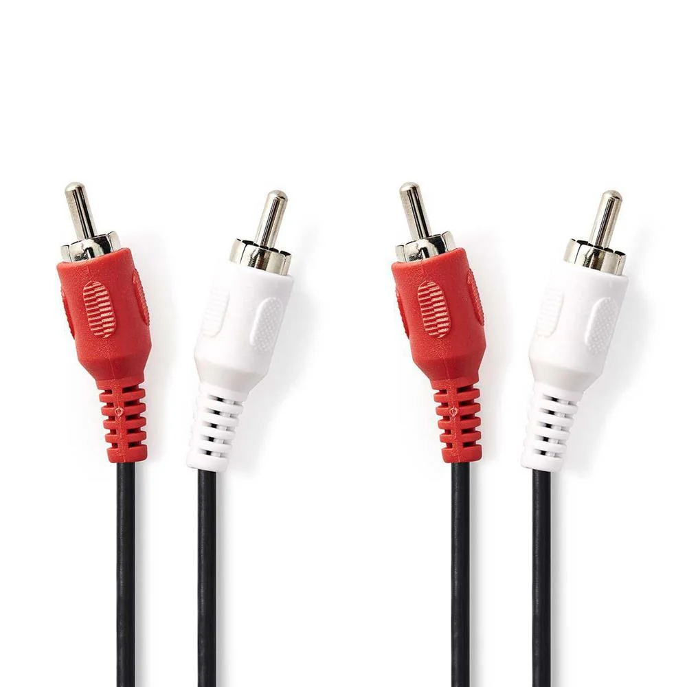 Cabo De &Aacute;udio Est&eacute;reo  2x Rca Macho - 2x Rca Mac.