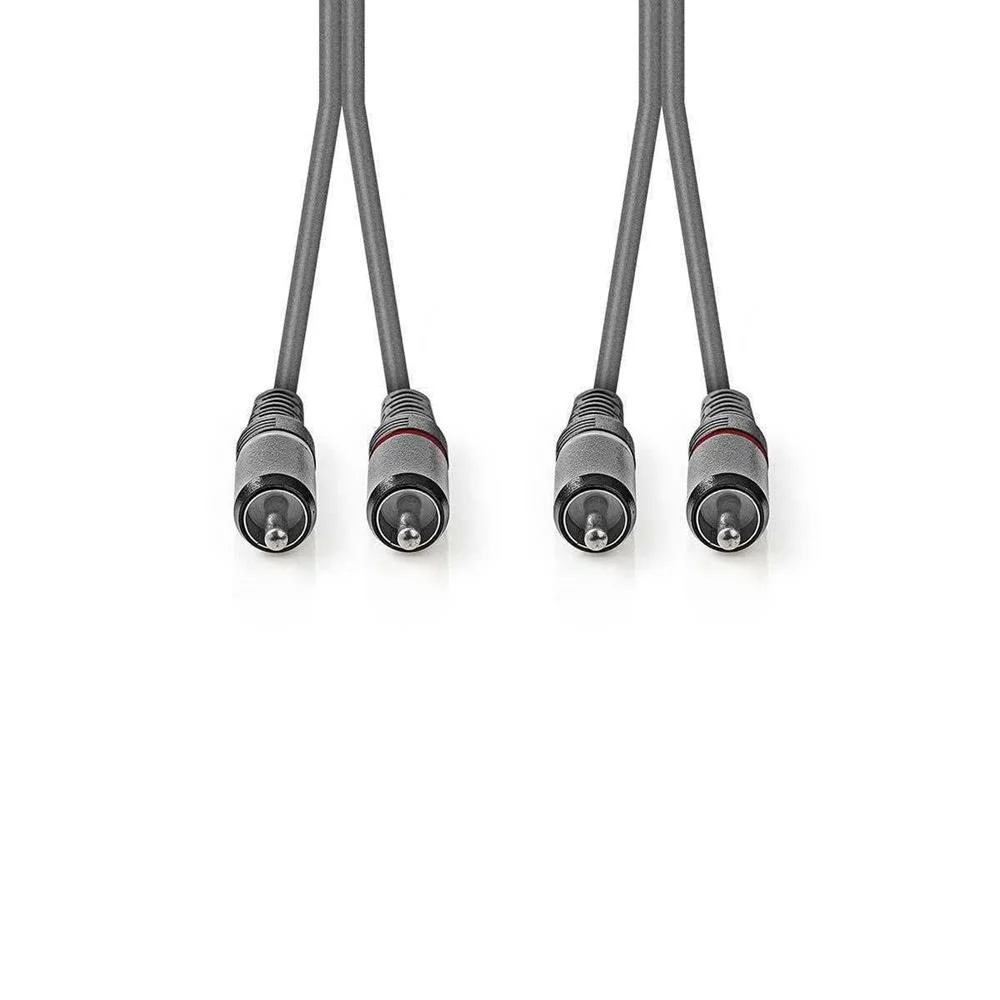 Cabo De &Aacute;udio Est&eacute;reo  2x Rca Macho - 2x Rca Mac.