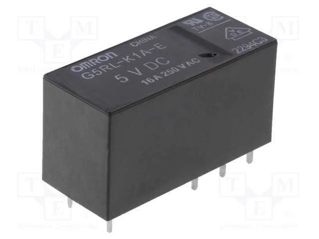 Rel&eacute; Eletrom Spst 5vdc 16a250vac 16a24vdc