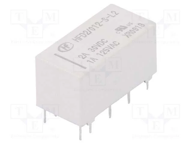 Electrom Dpdt Rel&eacute; 12vdc 1a125vac 3a30vdc