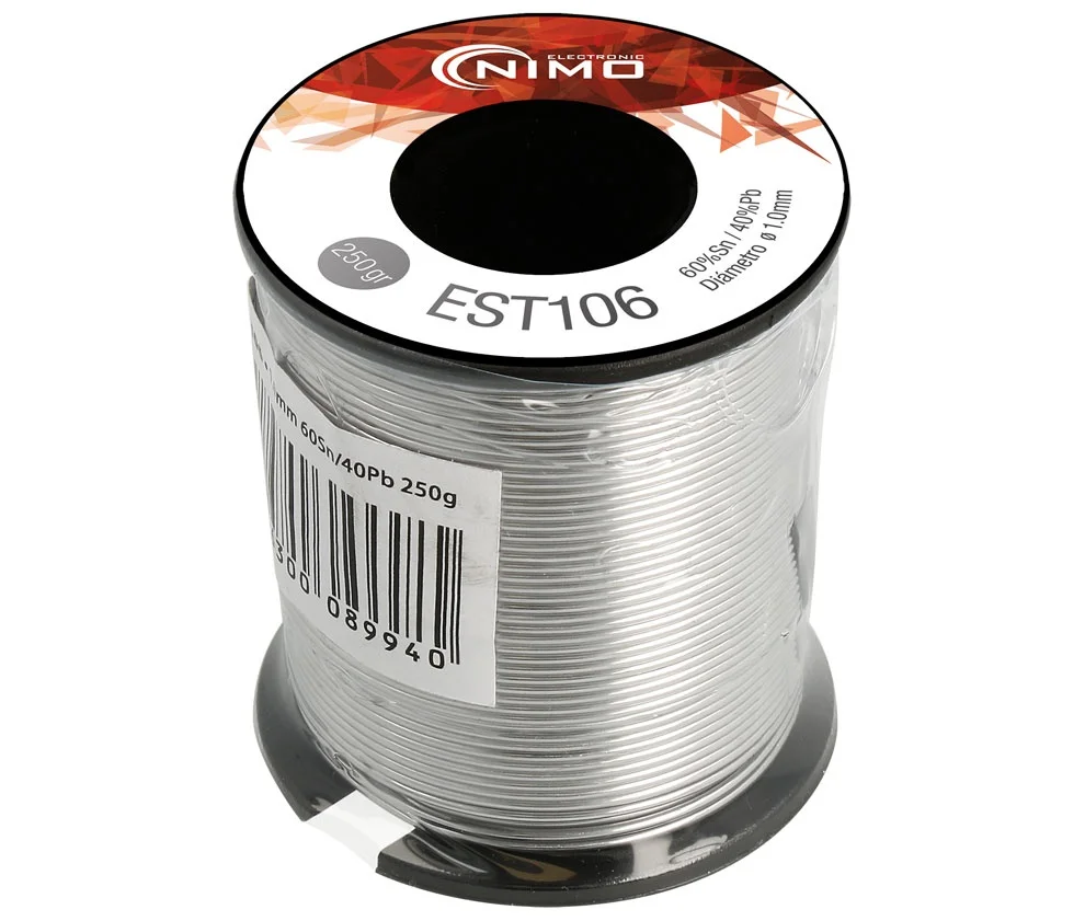 Hilo de Esta&ntilde;o 60% Sn, 40% Pb, 2% Flux 1.00mm Car.