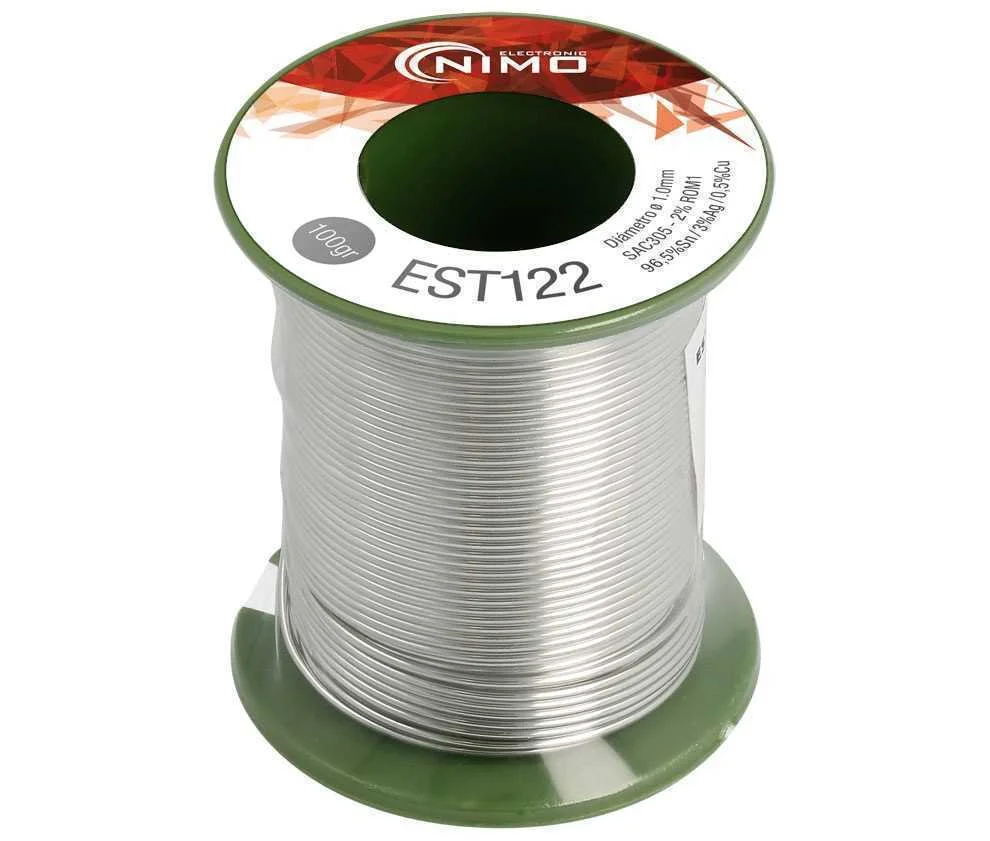 Hilo de Esta&ntilde;o Tri-Metal 96.5% Sn, 3.0% Ag, 0.5% .