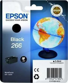 Tinteiro de Tinta Original Epson 266 Wf-100w Preto 