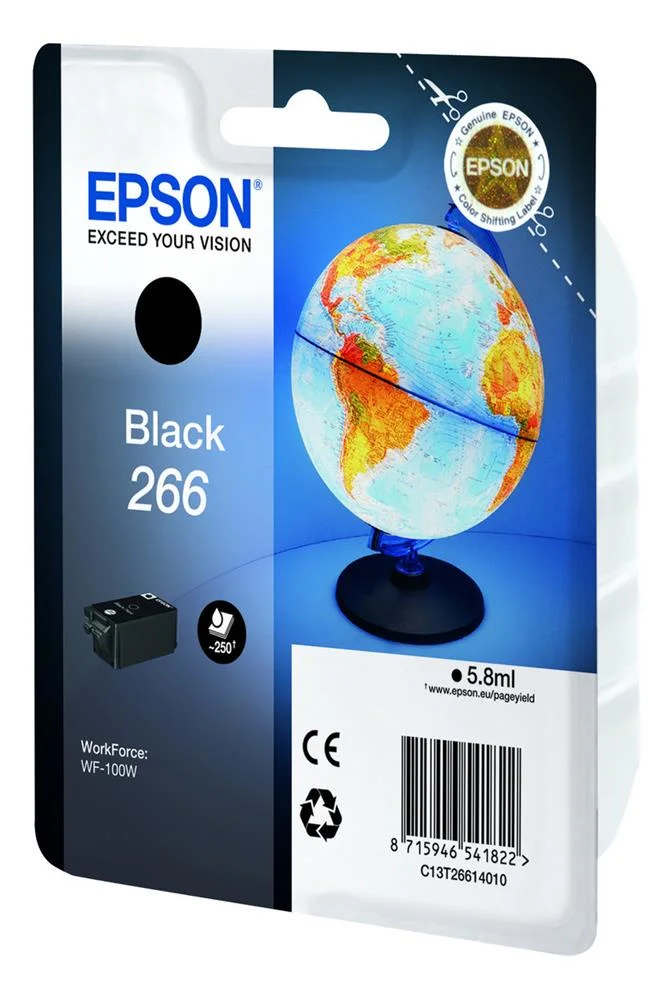 Tinteiro de Tinta Original Epson 266 Wf-100w Preto 