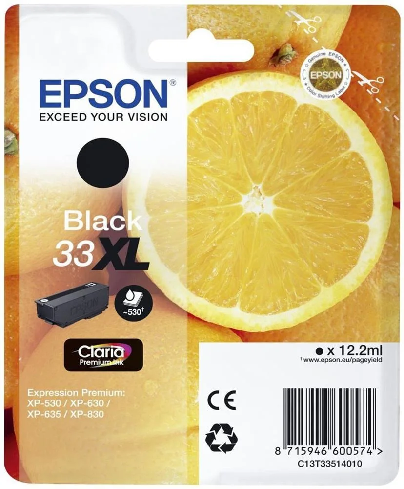 Cartucho de Tinta Original Epson N&ordm;33 Xl Alta Cap.