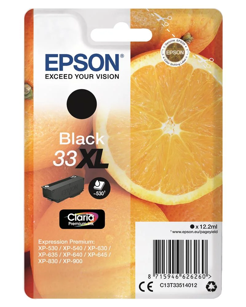 Cartucho de Tinta Original Epson N&ordm;33 Xl Alta Cap.