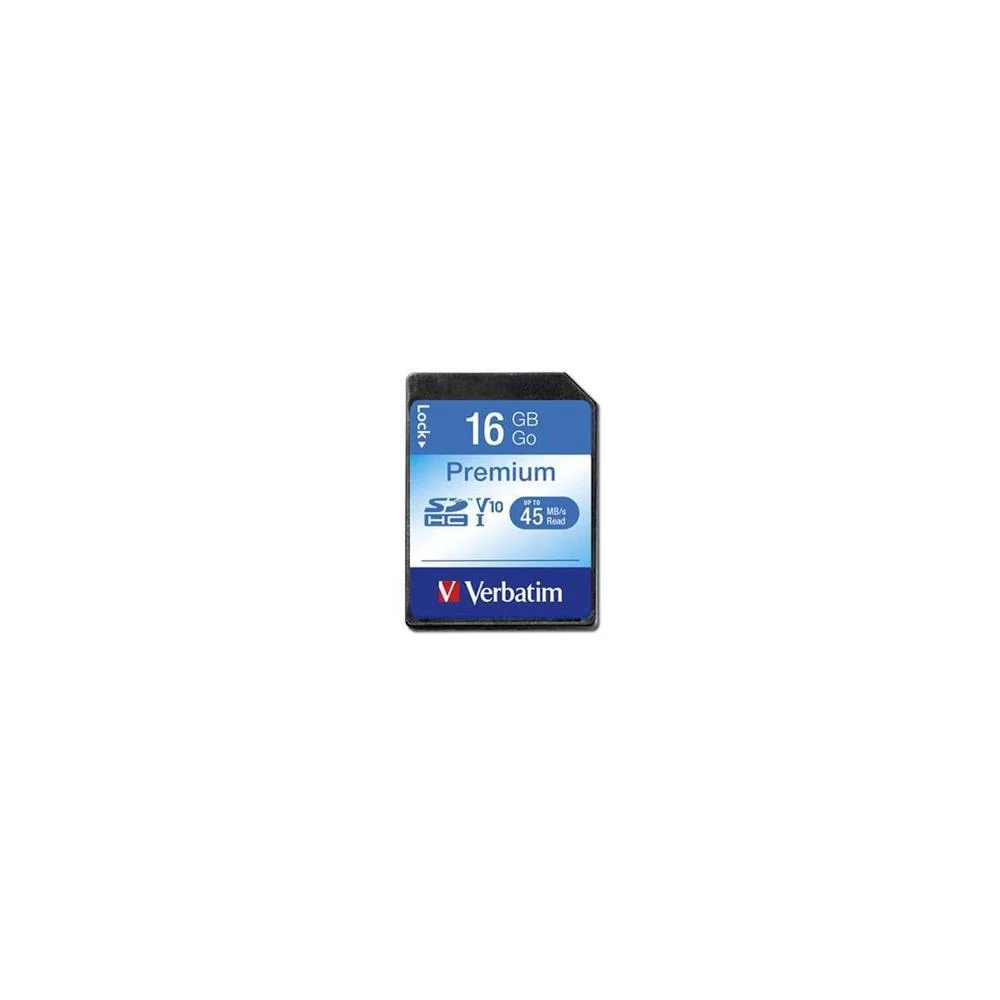 Sd Card  16gb Verbatim Sdhc Premium Class 10 Retail