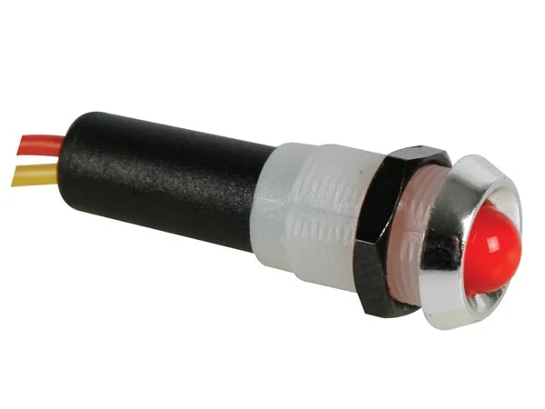 Led Lamp 5v Red - Chrome Housing