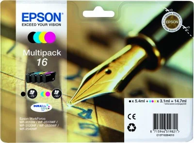 Cartucho de Tinta Original Epson N&ordm;16 Multipack/ .
