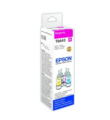 Epson Tinteiro T6643 Magenta In Bottle 70ml Ecota.