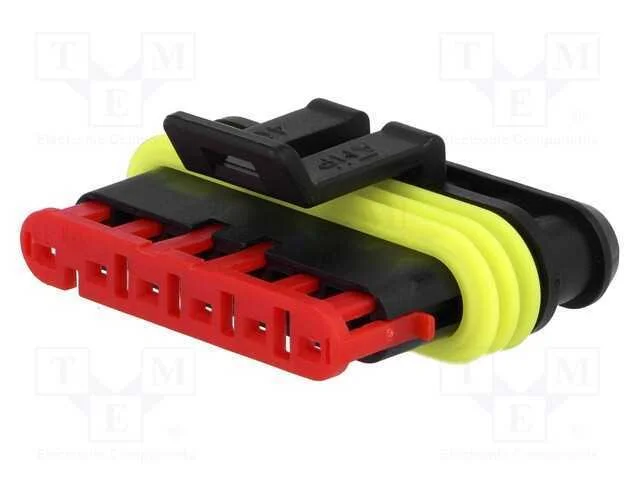 Ficha AMP Femea 6 Pinos IP67 24Vdc
