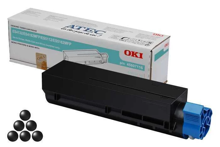 T&oacute;ner Oki 45807116 Preto 