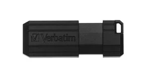 Usb-Stick  64gb Verbatim 2.0 Pin Stripe Black Retail