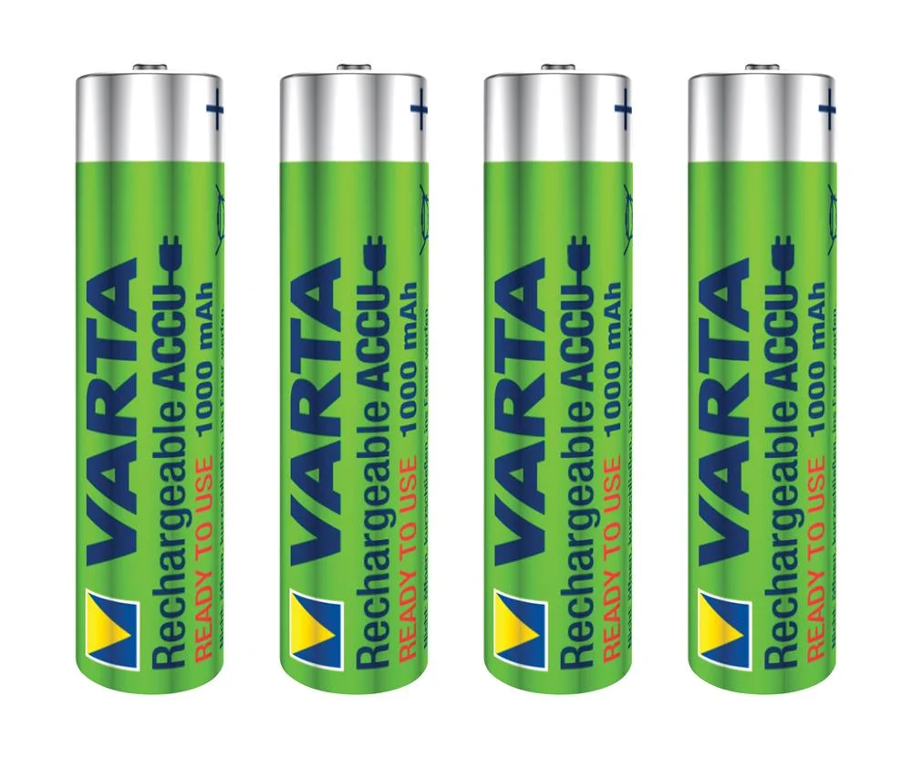 Pilhas Varta Recarreg&aacute;vel Accu Power AAA - Lr03 1000ma (Bl&iacute;ster 4 Unid.) &Oslash;10,5x44,5mm