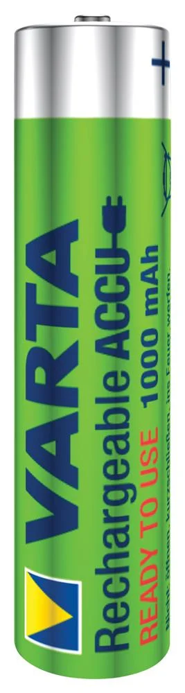 Pilhas Varta Recarreg&aacute;vel Accu Power AAA - Lr03 1000ma (Bl&iacute;ster 4 Unid.) &Oslash;10,5x44,5mm