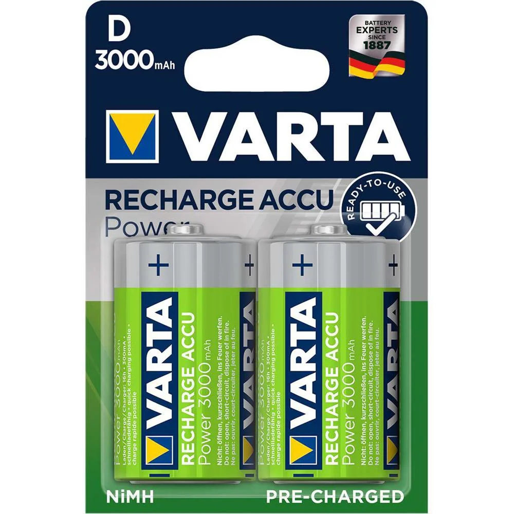 Pilas Nimh D/Lr20 1.2 V 3000 Mah R2u En Bl&iacute;ster D.