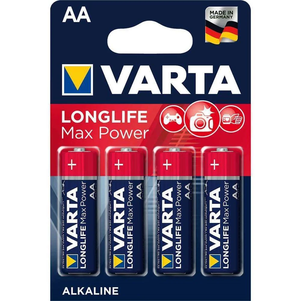 Pilha Alcalina Lr6/AA 1.5v 4x Longlife Max Power Varta