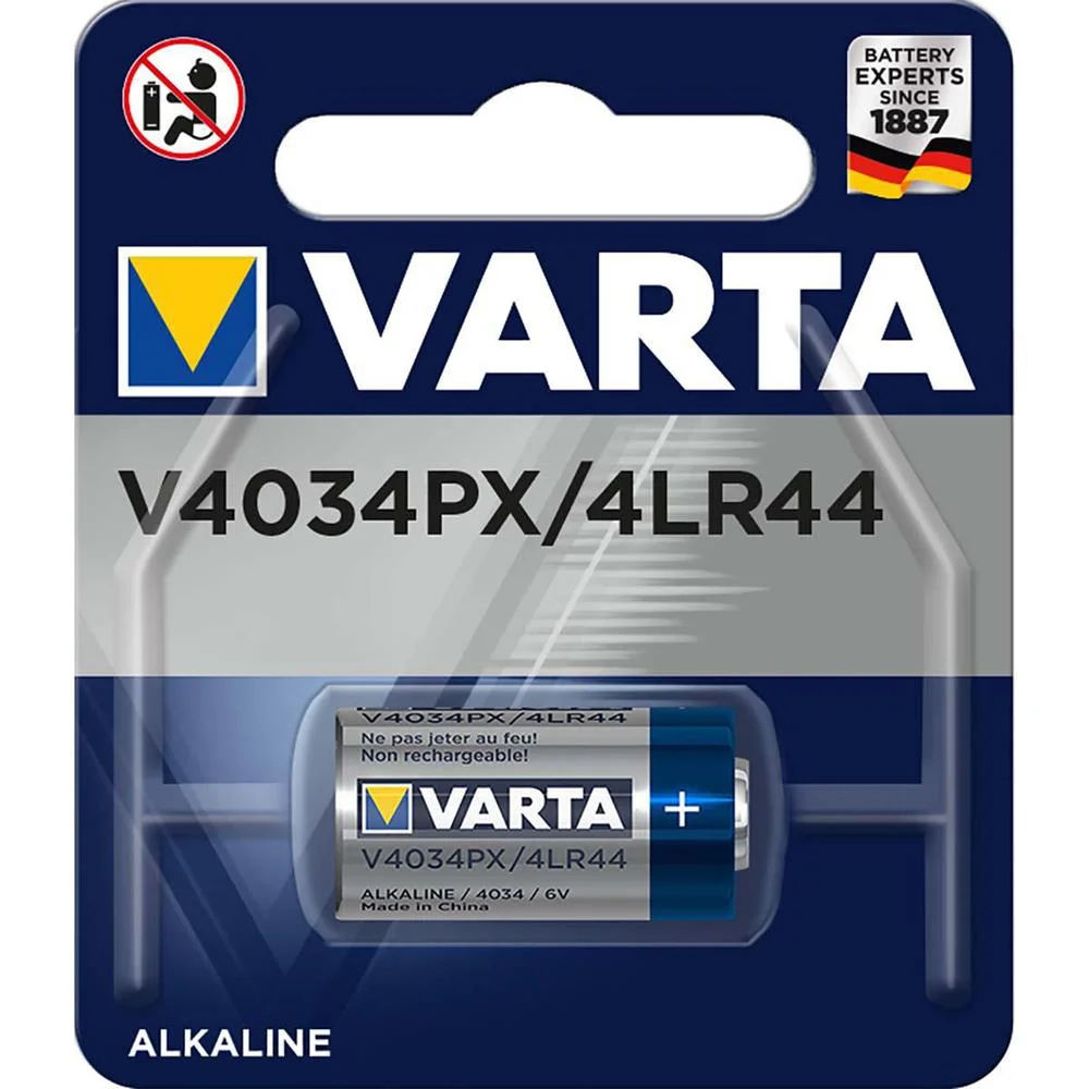 Pilha Alcalina 4lr44 6v 100ma Blister Varta