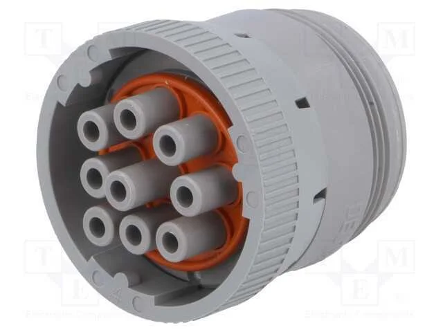 Conector: Redondos, Hd10, F&ecirc;mea, Ficha, com Cabo, Pin: 9, -55&divide;125c