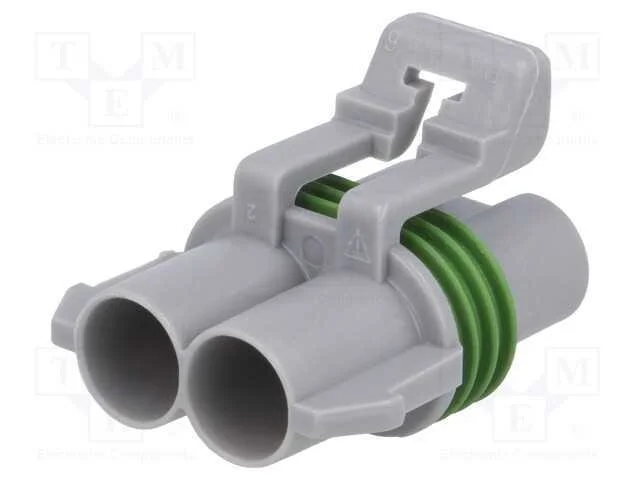 Conector: Automotive, Ducon 6.3, F&ecirc;mea, Ficha, com Cabo, Pin: 2
