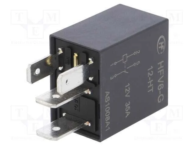 Rel&eacute; Electromagn&eacute;tico; Spst-No; 12vcc; 35a; 124?;.