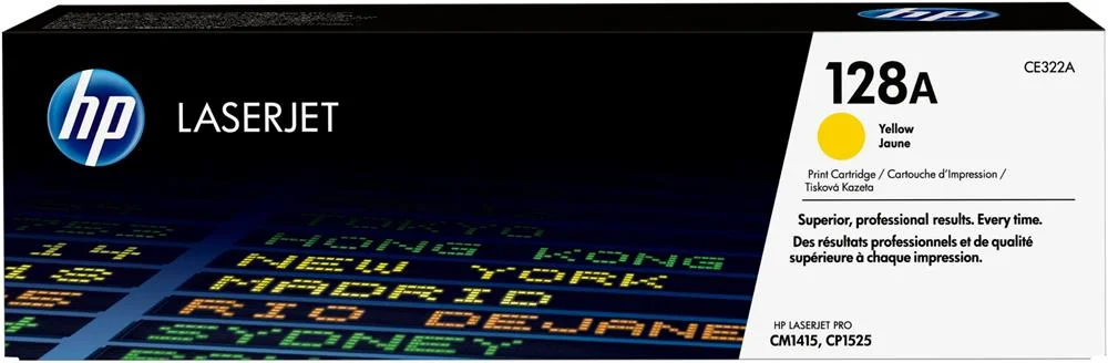 Hp Toner Cart. Ce322a (128a) F?r Ljcm1415/Cm1415nf/ Cp1525 Yellow