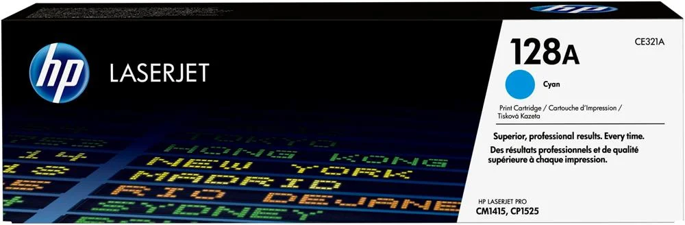 Hp Toner Cart. Ce321a (128a) F?r Lj Cm1415/Cm1415nf/ Cp1525 Cyan