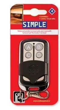 Comando Universal Para Portao 433.92mhz Simple 4
