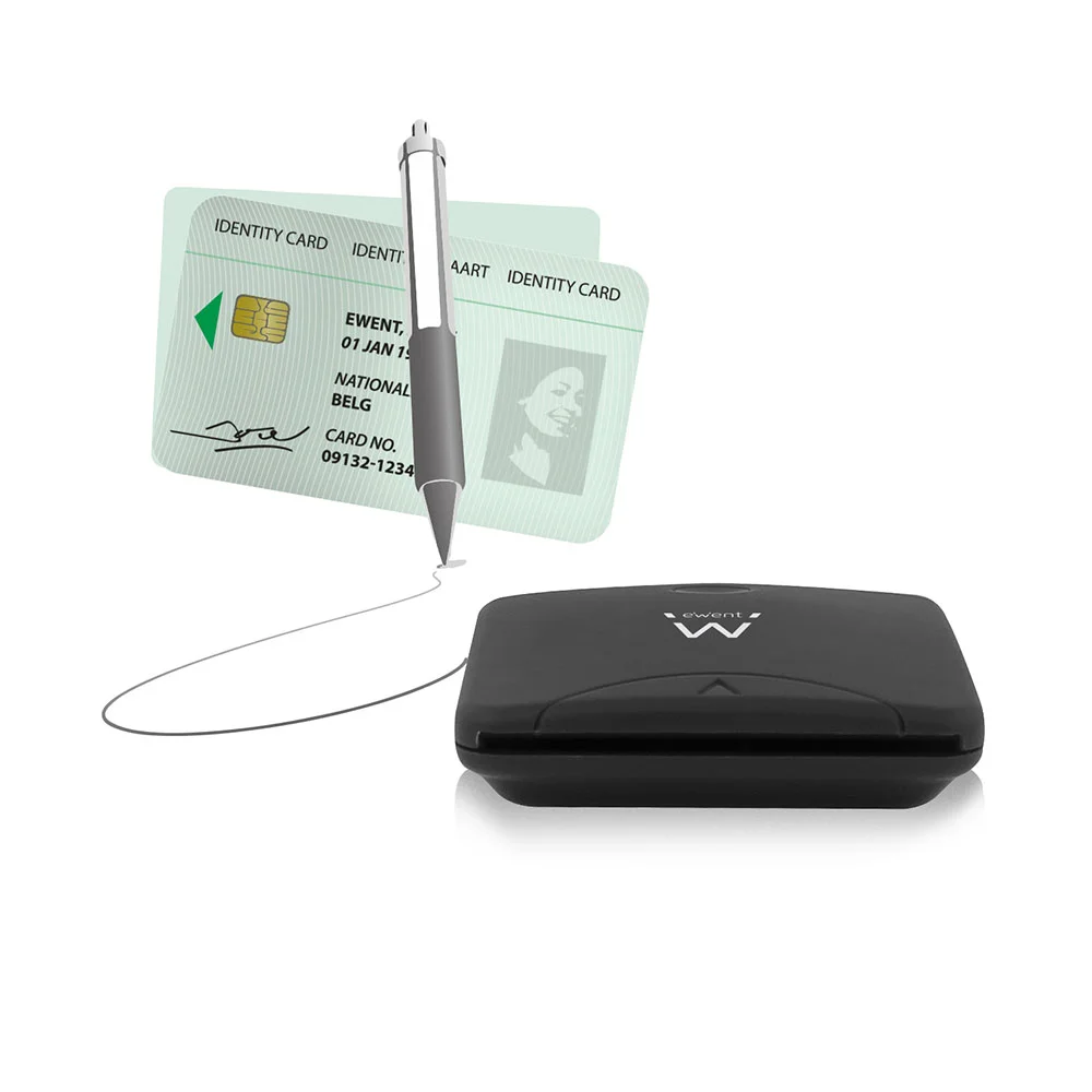 Ewent Ew1052 Lector de Tarjeta Inteligente Negro .