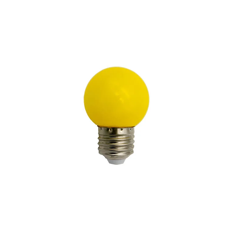 Lampada LED Amarelo G45 E27 1W