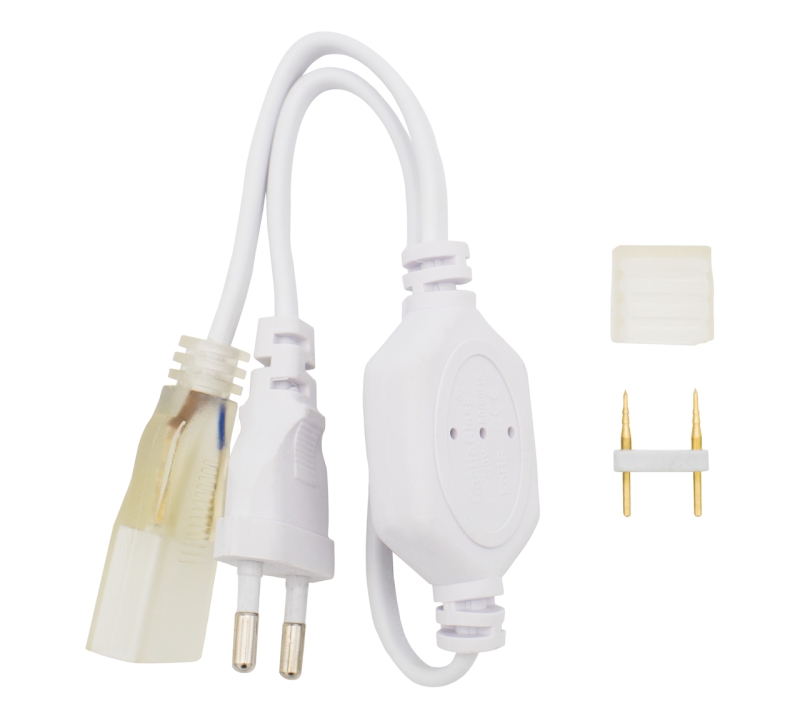 Kit Ligador C/topo P/fita Led 8mm Ip65 220v 5050 S