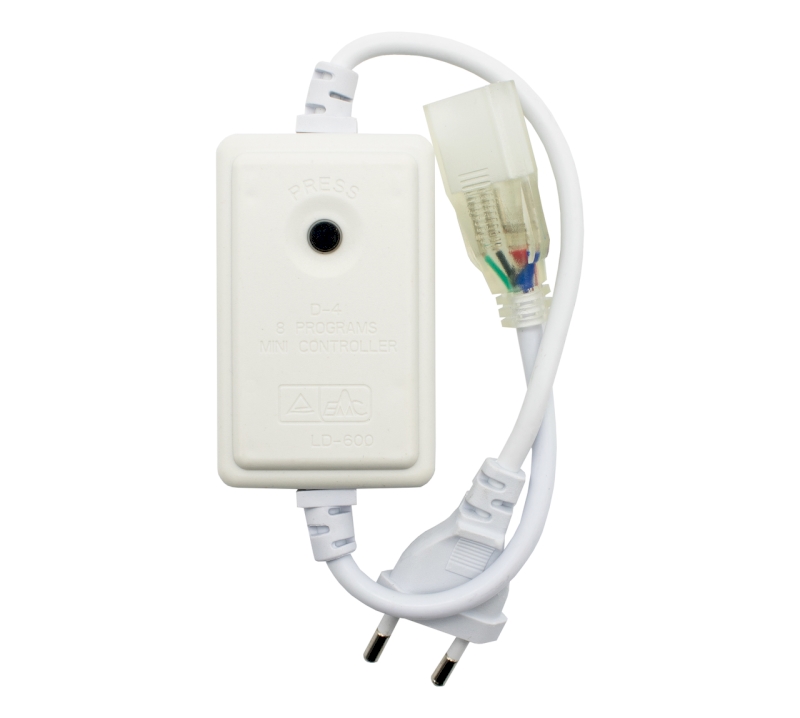 Kit Ligador c/topo p/Fita RGB 8MM IP65 220V 5050 S